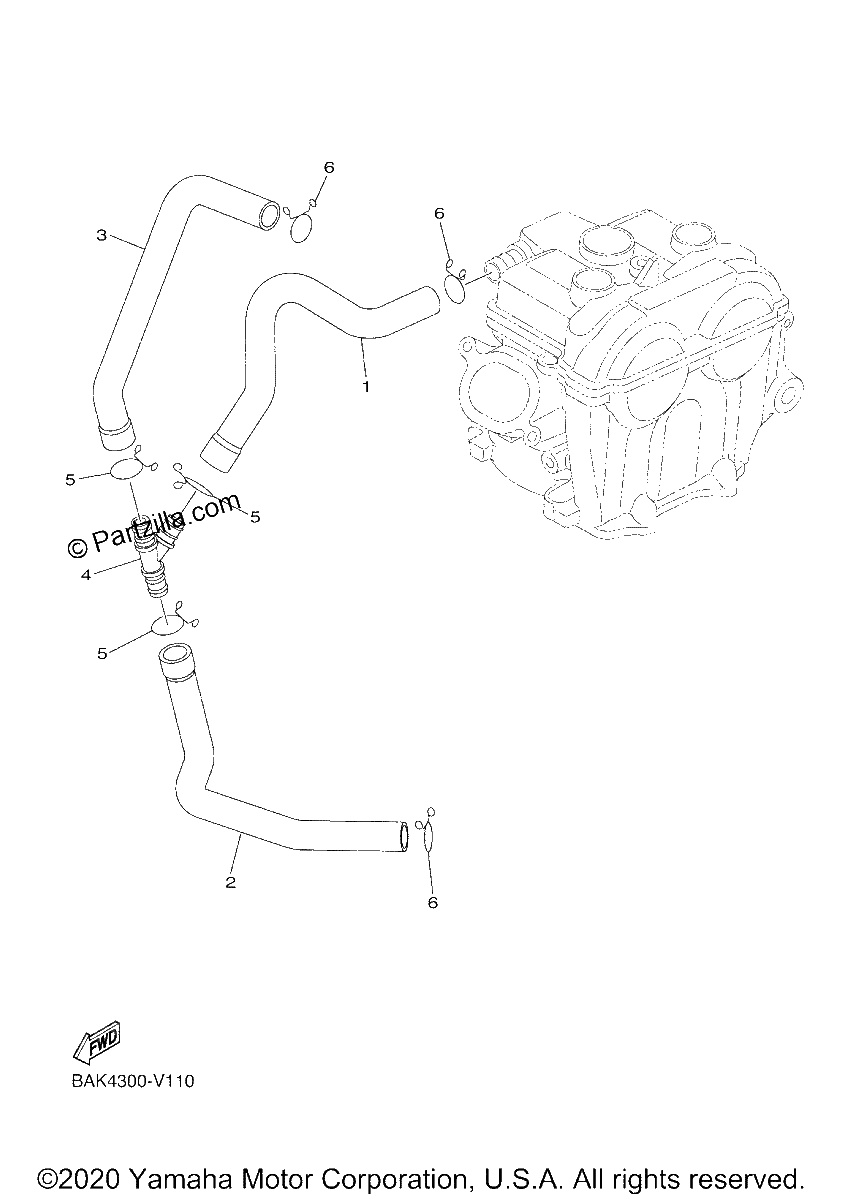 Diagrama de AIR INDUCTION SYSTEM