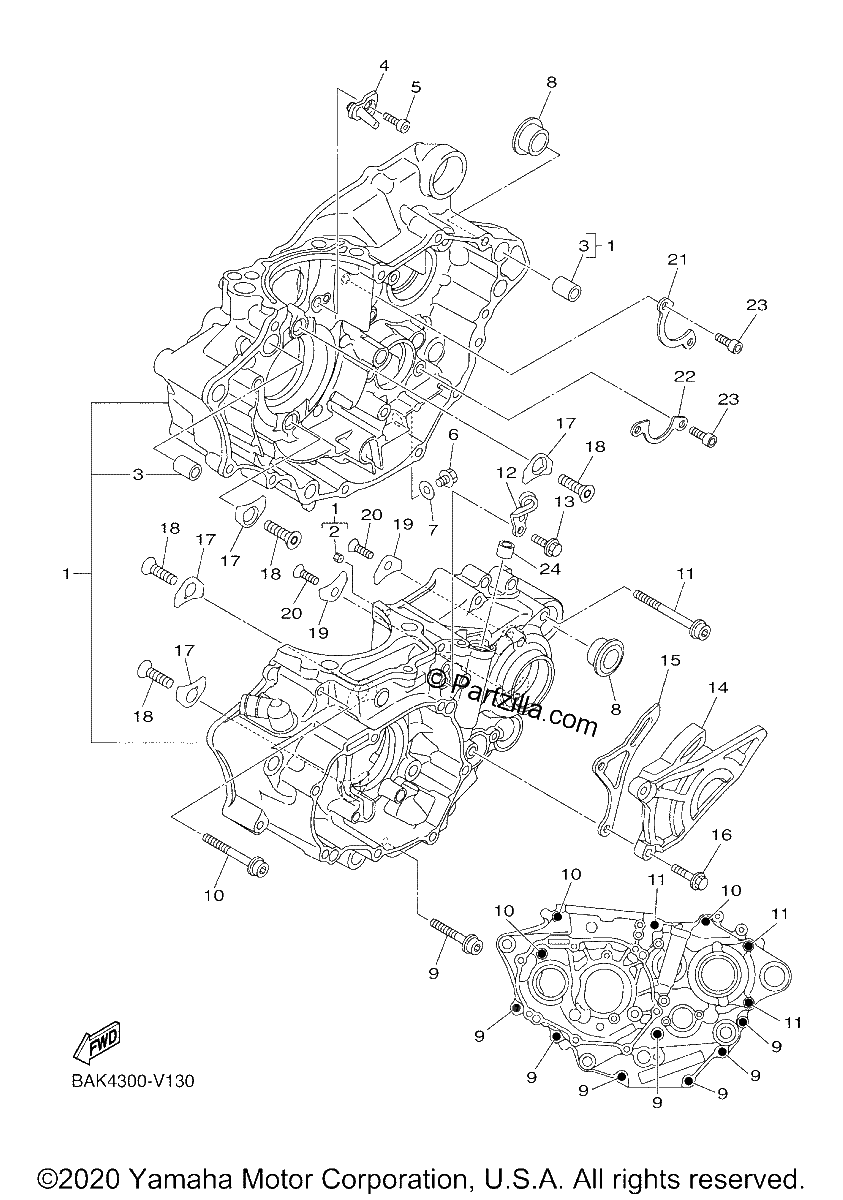 Diagrama de CRANKCASE