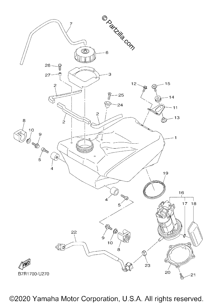 Diagrama de FUEL TANK
