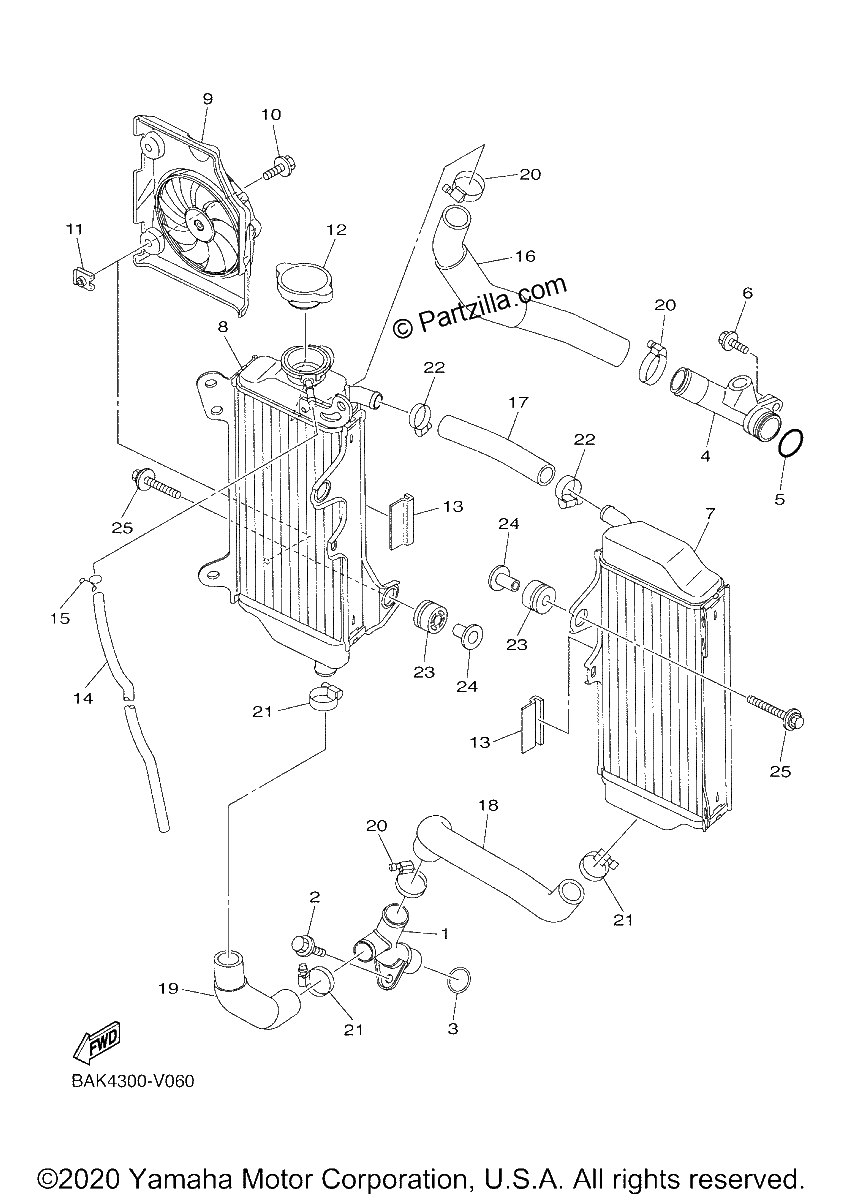 Diagrama de RADIATOR HOSE