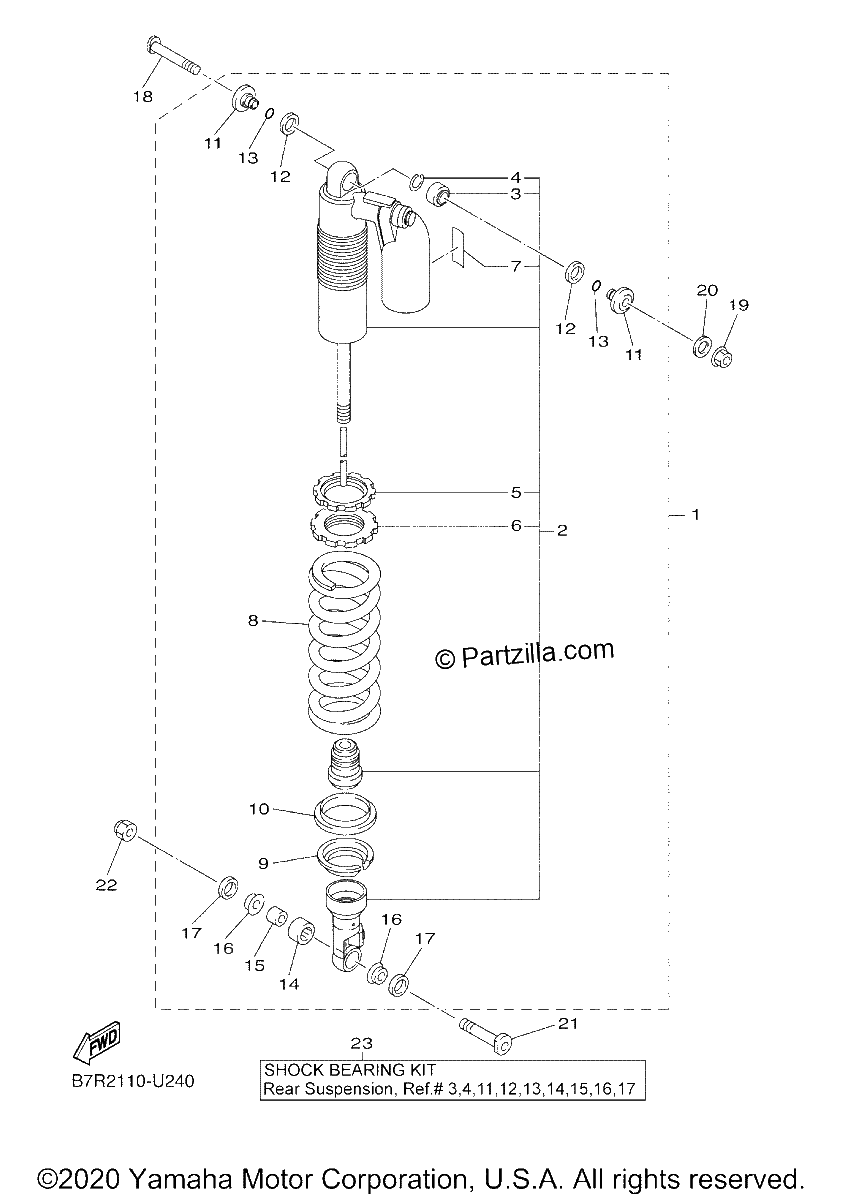 Diagrama de REAR SUSPENSION