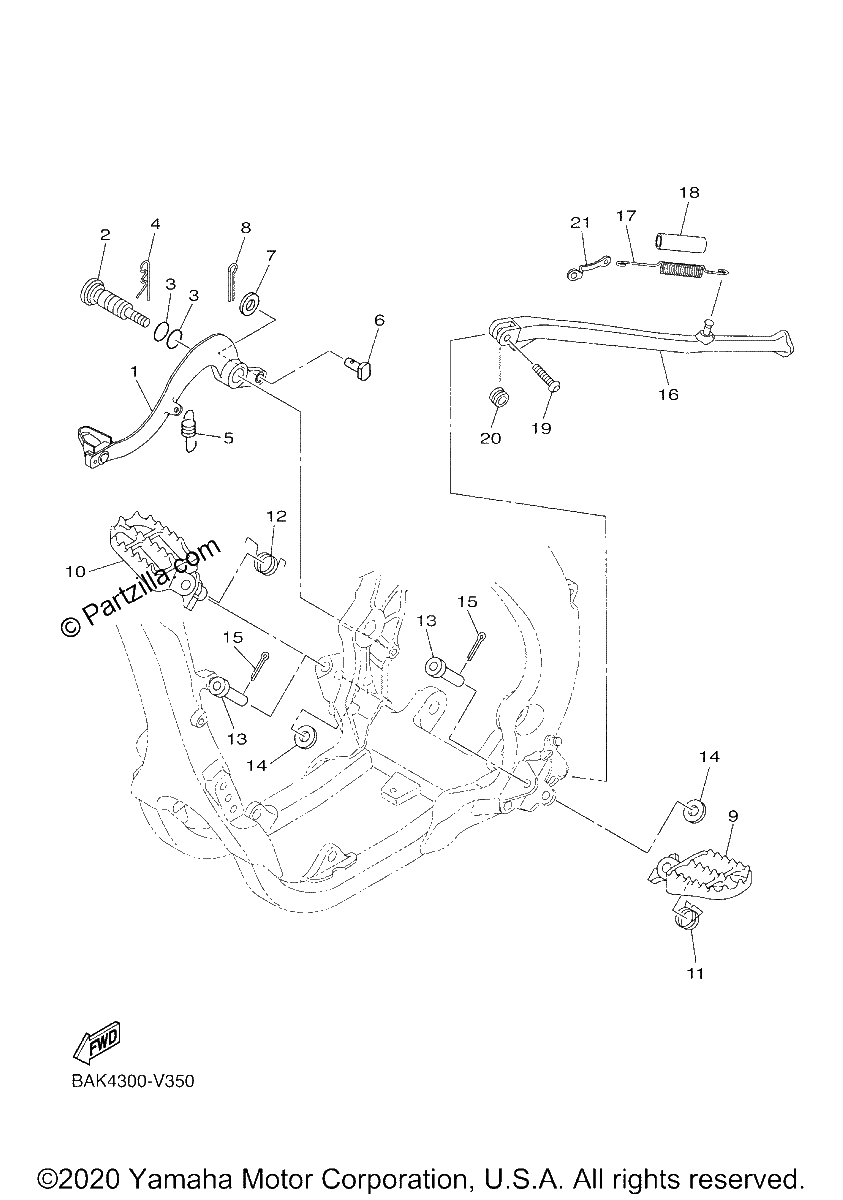 Diagrama de STAND FOOTREST