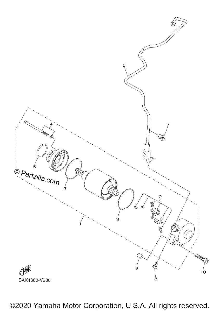 Diagrama de STARTING MOTOR