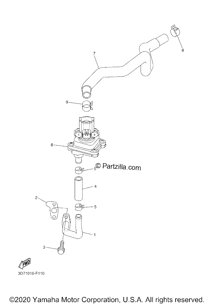 Diagrama de AIR INDUCTION SYSTEM
