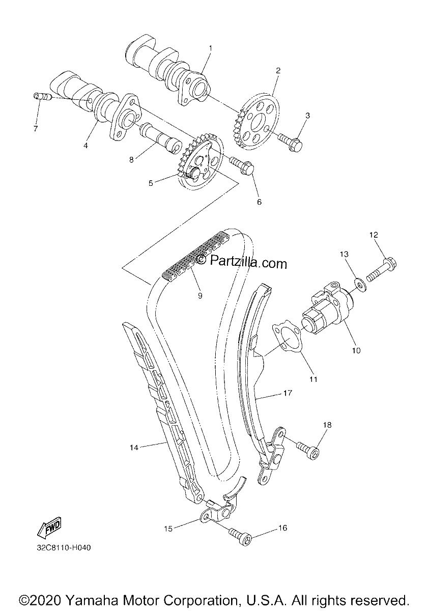 Diagrama de CAMSHAFT CHAIN