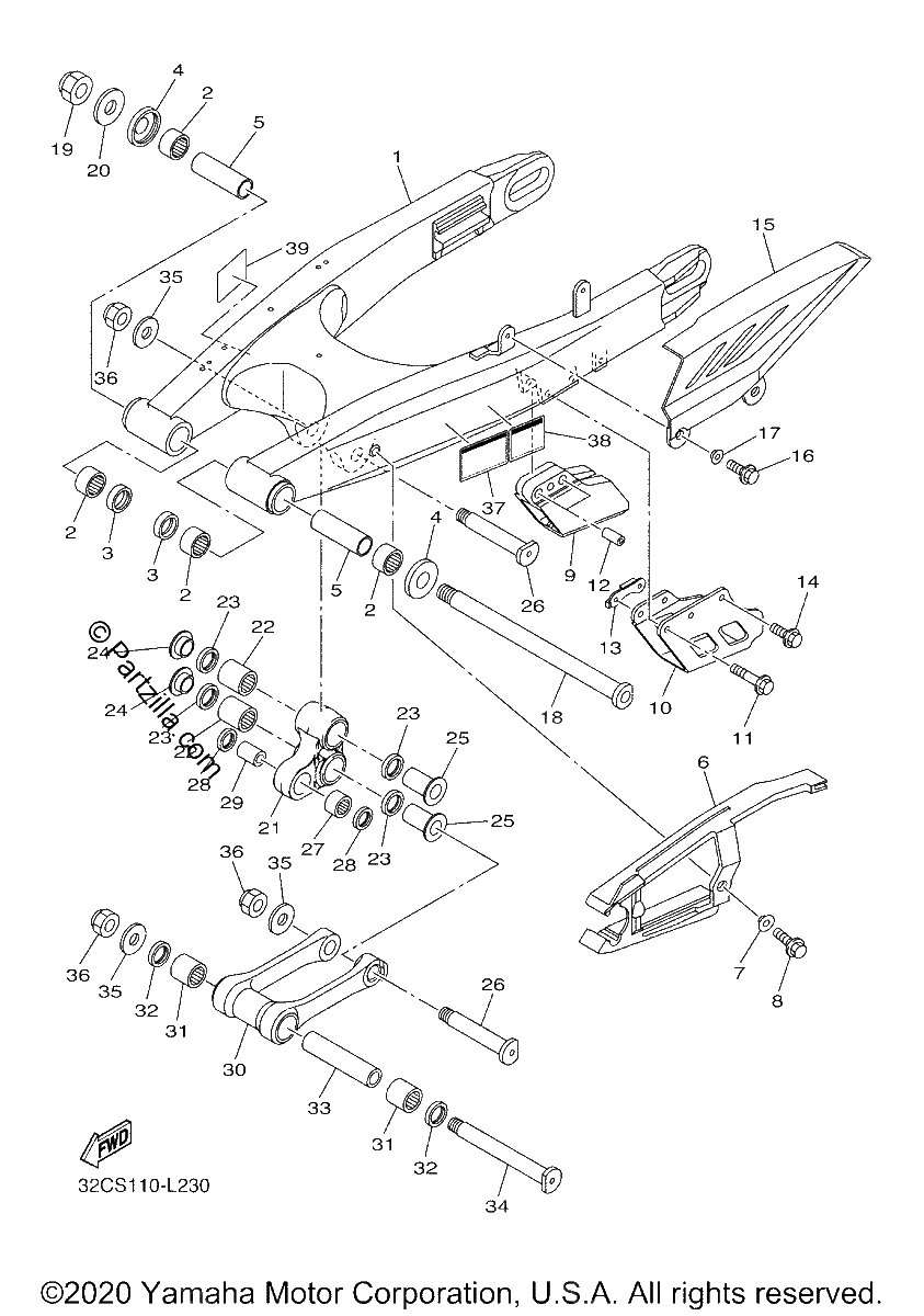 Diagrama de REAR ARM