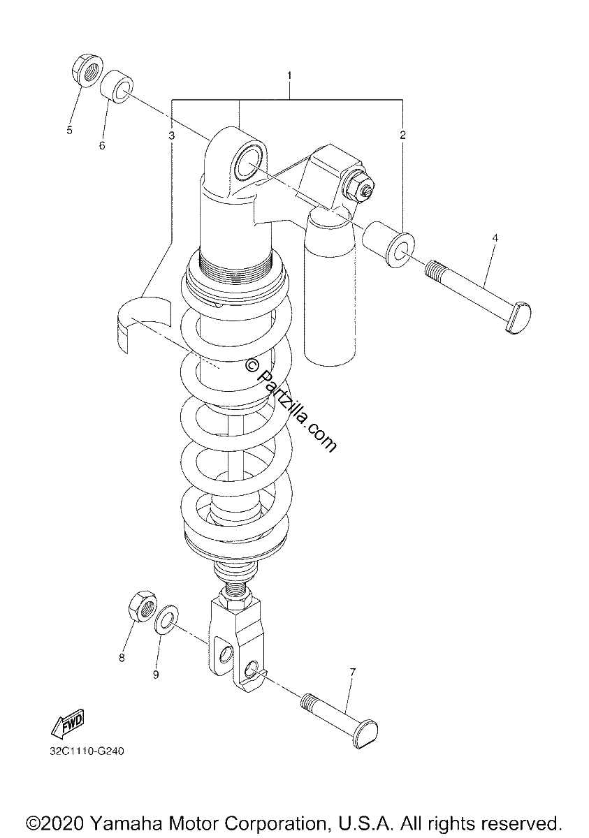 Diagrama de REAR SUSPENSION