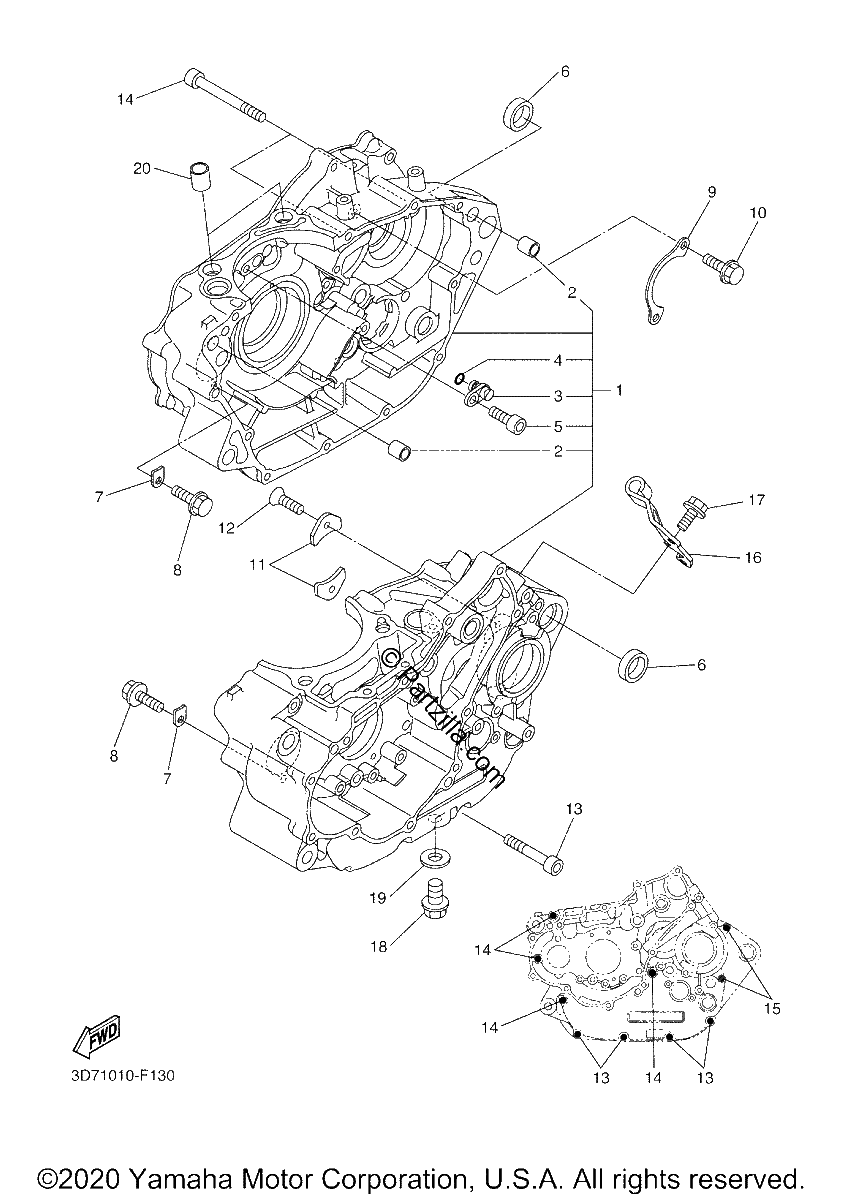 Diagrama de CRANKCASE