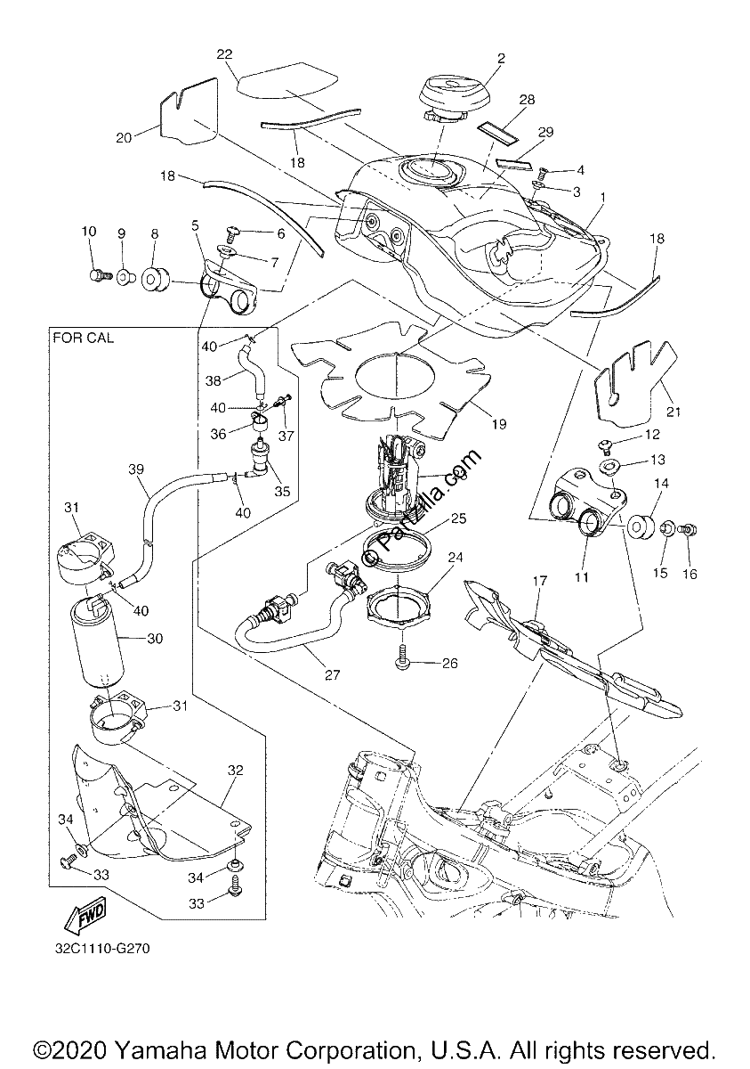 Diagrama de FUEL TANK