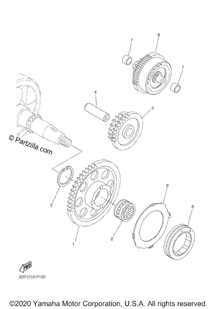 Diagrama de STARTER CLUTCH