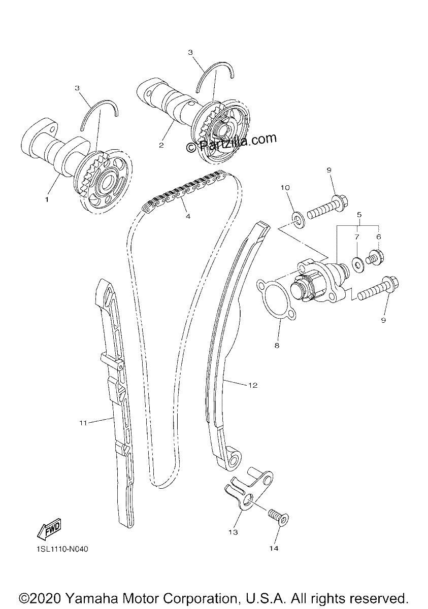 Diagrama de CAMSHAFT CHAIN