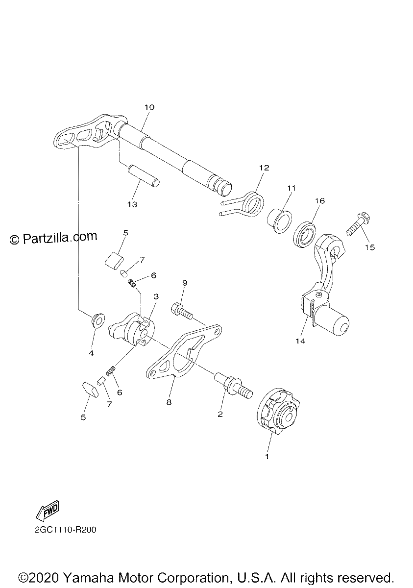 Diagrama de SHIFT SHAFT