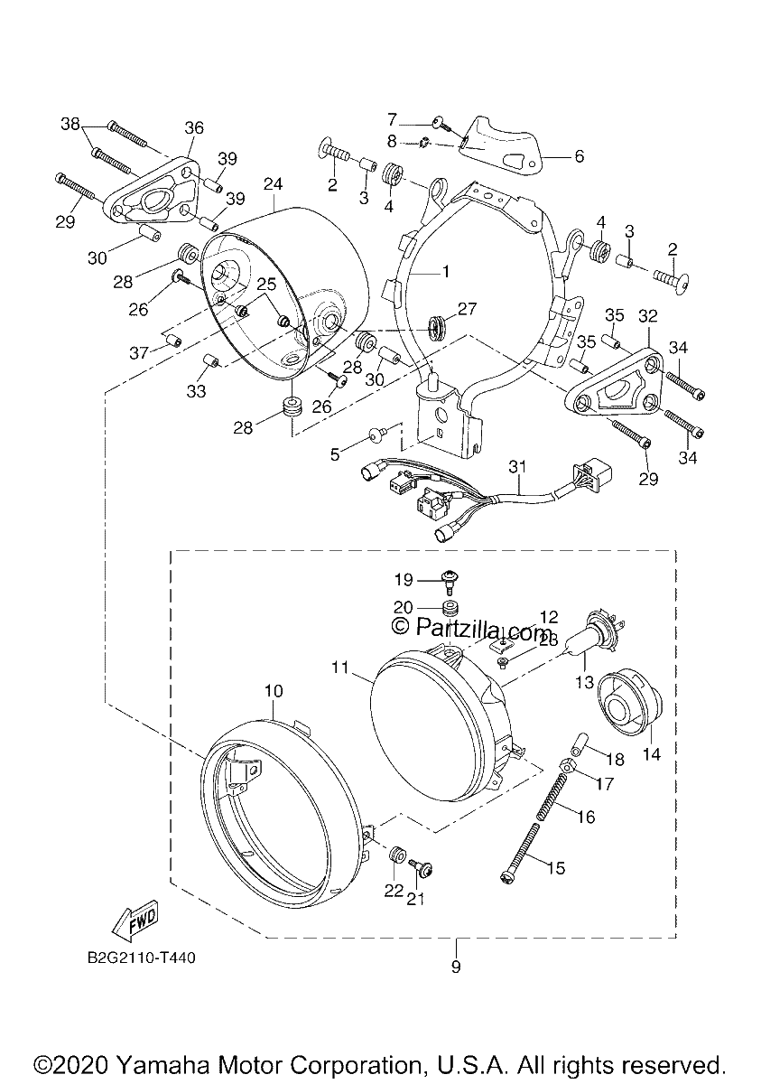 Diagrama de HEADLIGHT