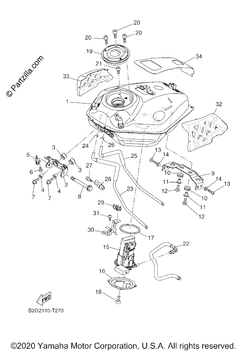Diagrama de FUEL TANK