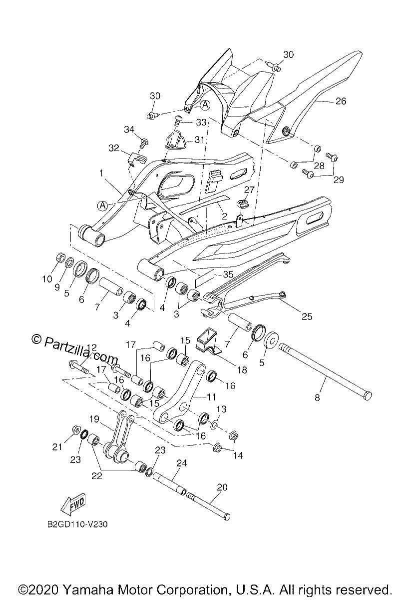 Diagrama de REAR ARM