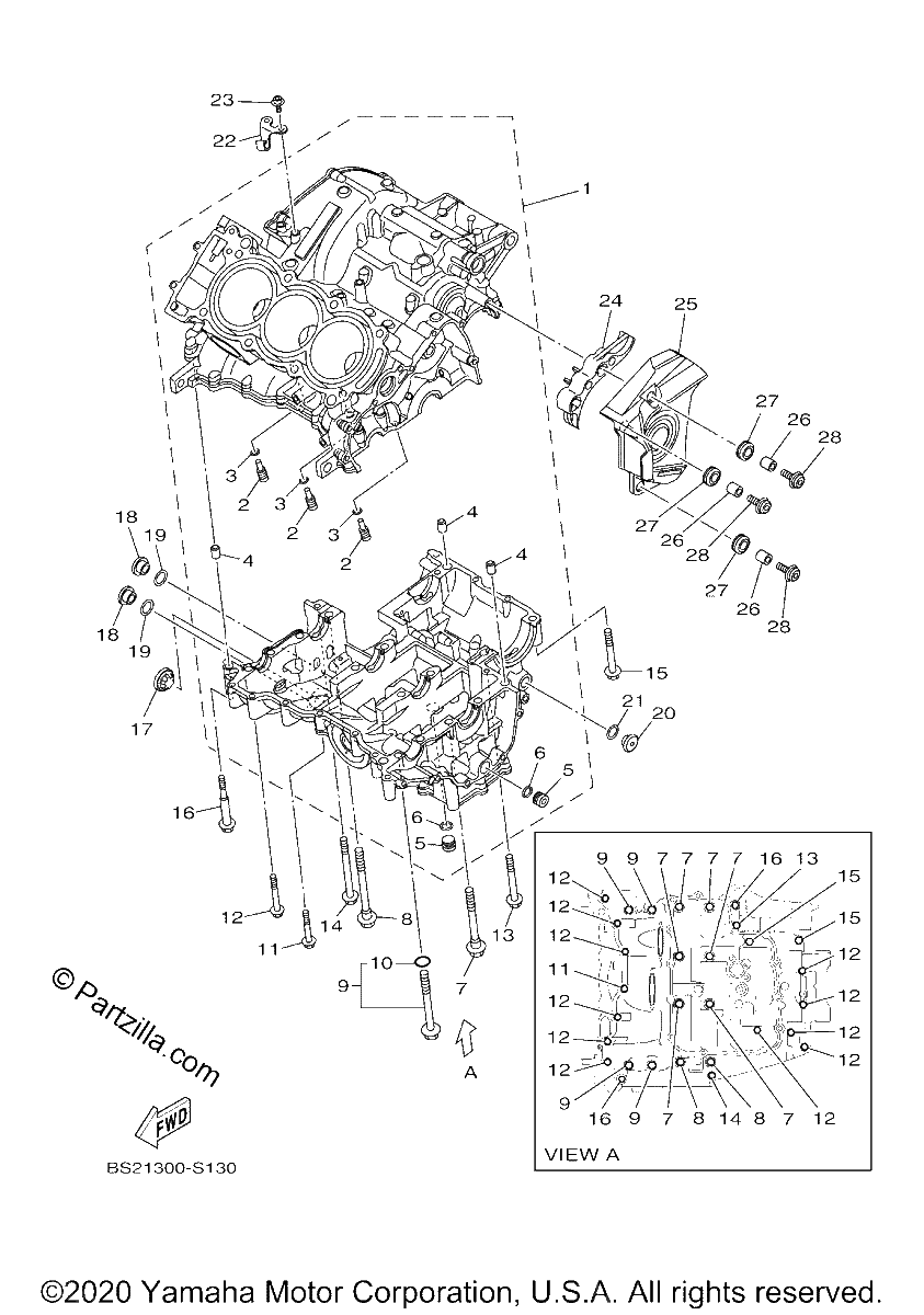 Diagrama de CRANKCASE