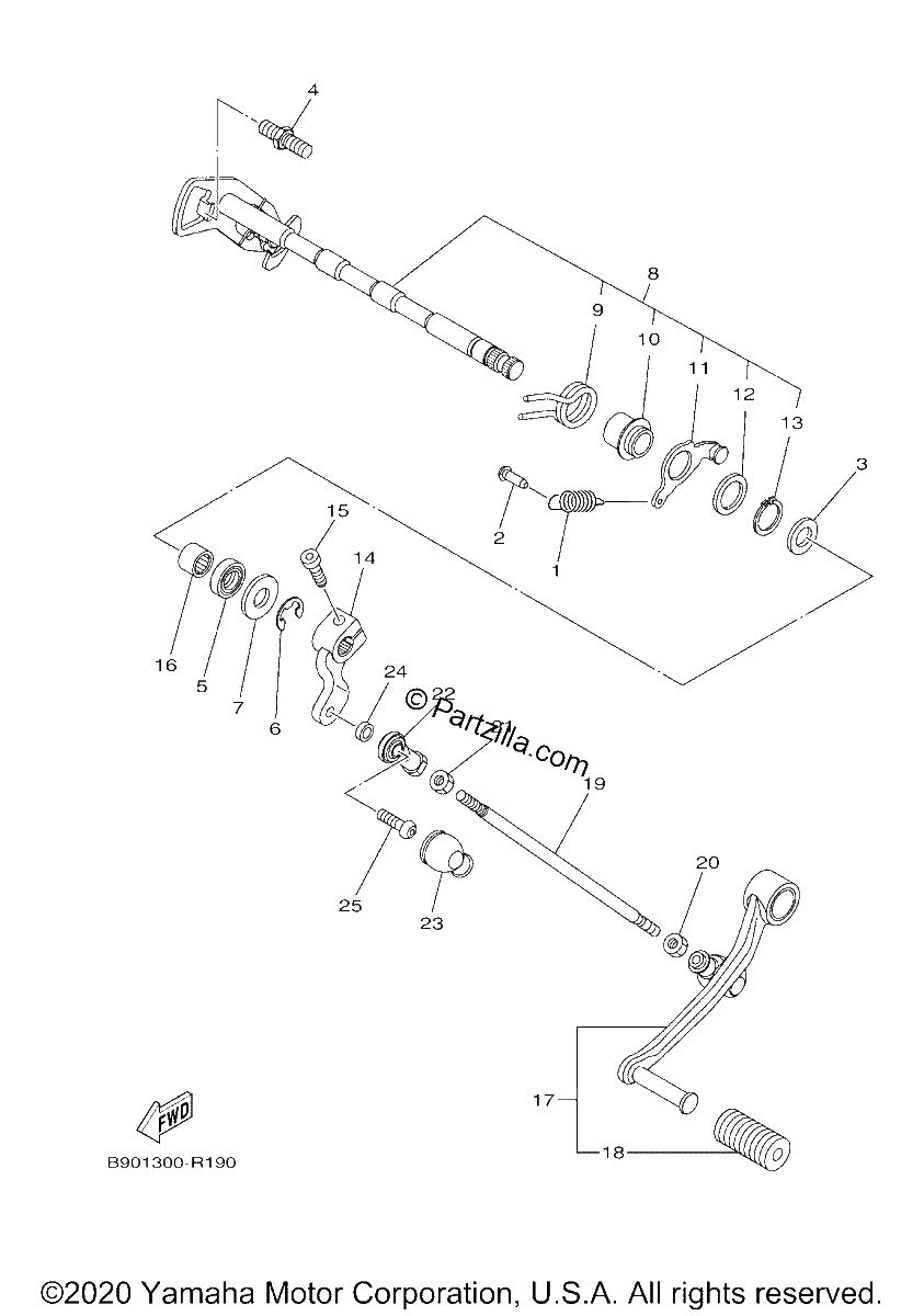 Diagrama de SHIFT SHAFT
