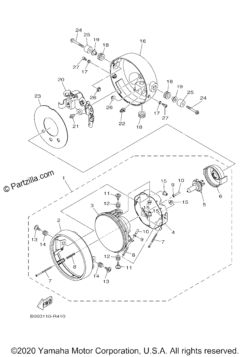 Diagrama de HEADLIGHT