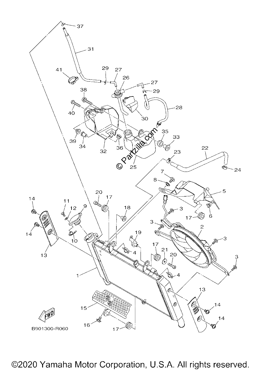 Diagrama de RADIATOR HOSE