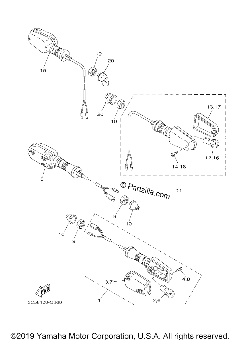 Diagrama de FLASHER LIGHT