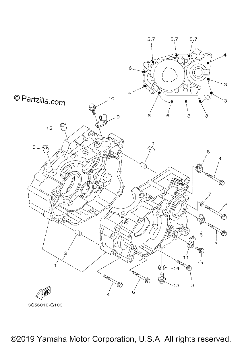 Diagrama de CRANKCASE