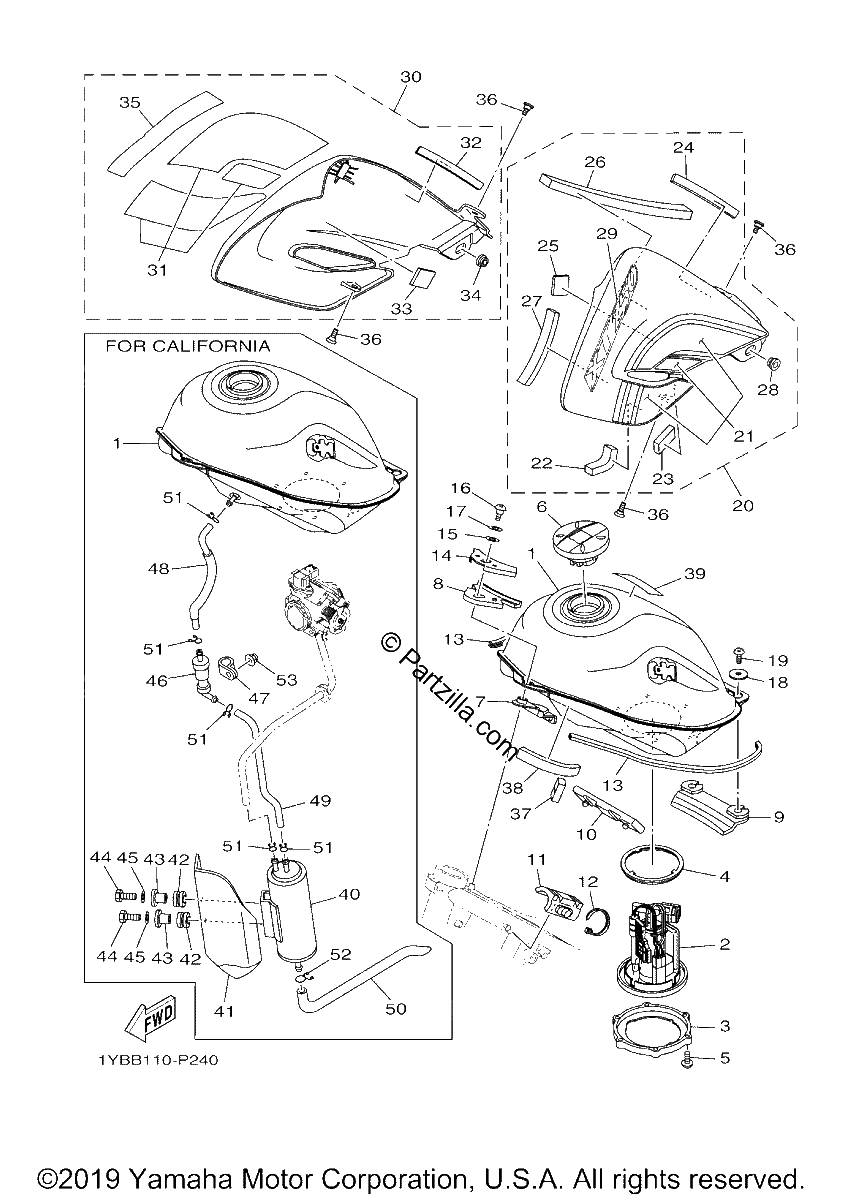Diagrama de FUEL TANK