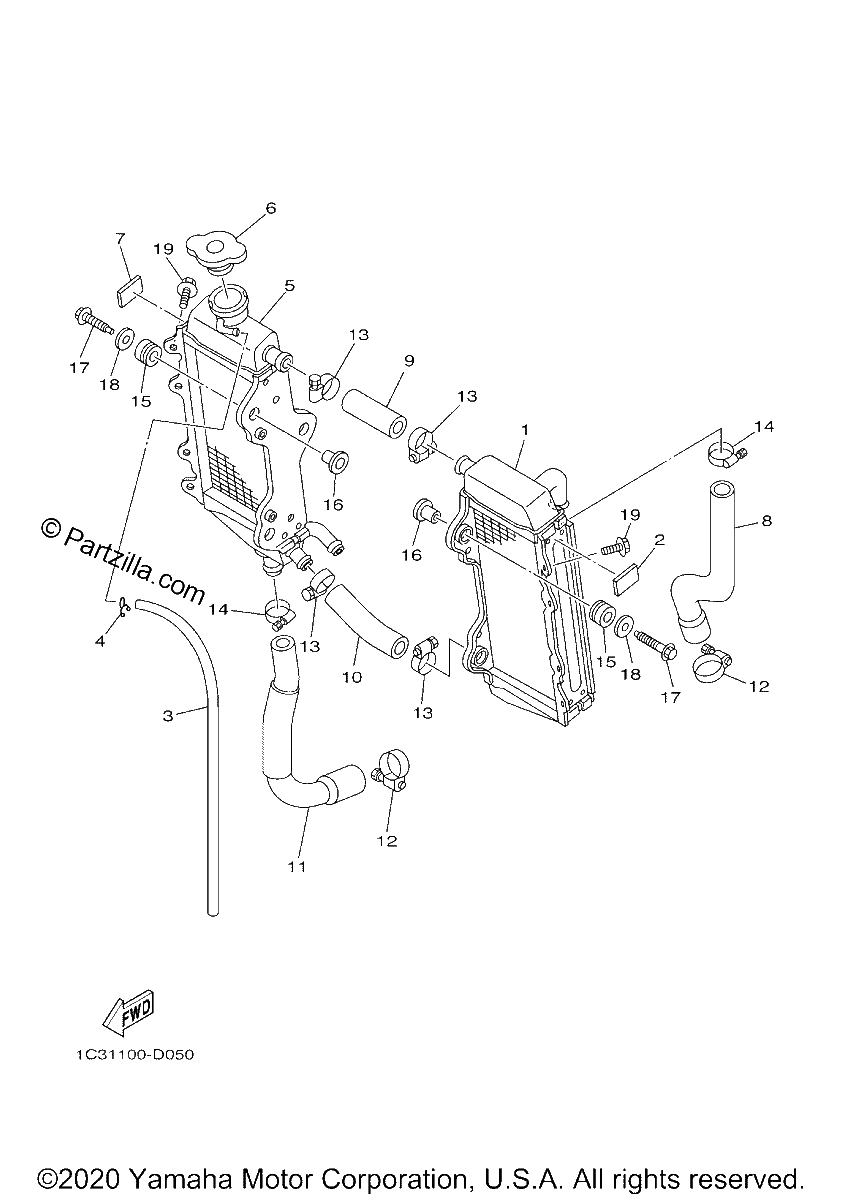 Diagrama de RADIATOR HOSE