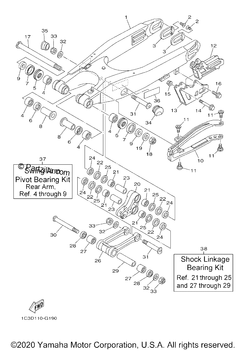 Diagrama de REAR ARM