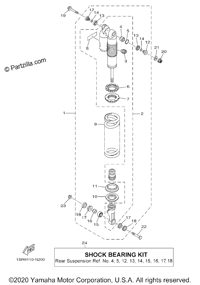 Diagrama de REAR SUSPENSION