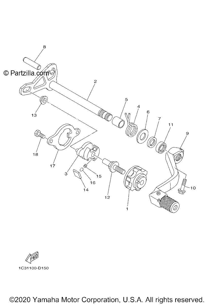 Diagrama de SHIFT SHAFT