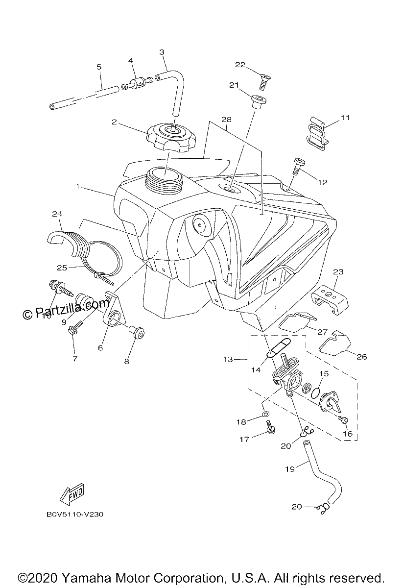Diagrama de FUEL TANK