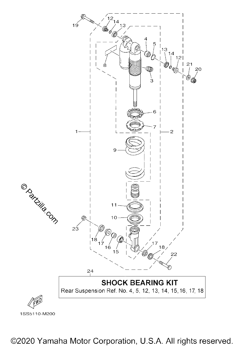 Diagrama de REAR SUSPENSION