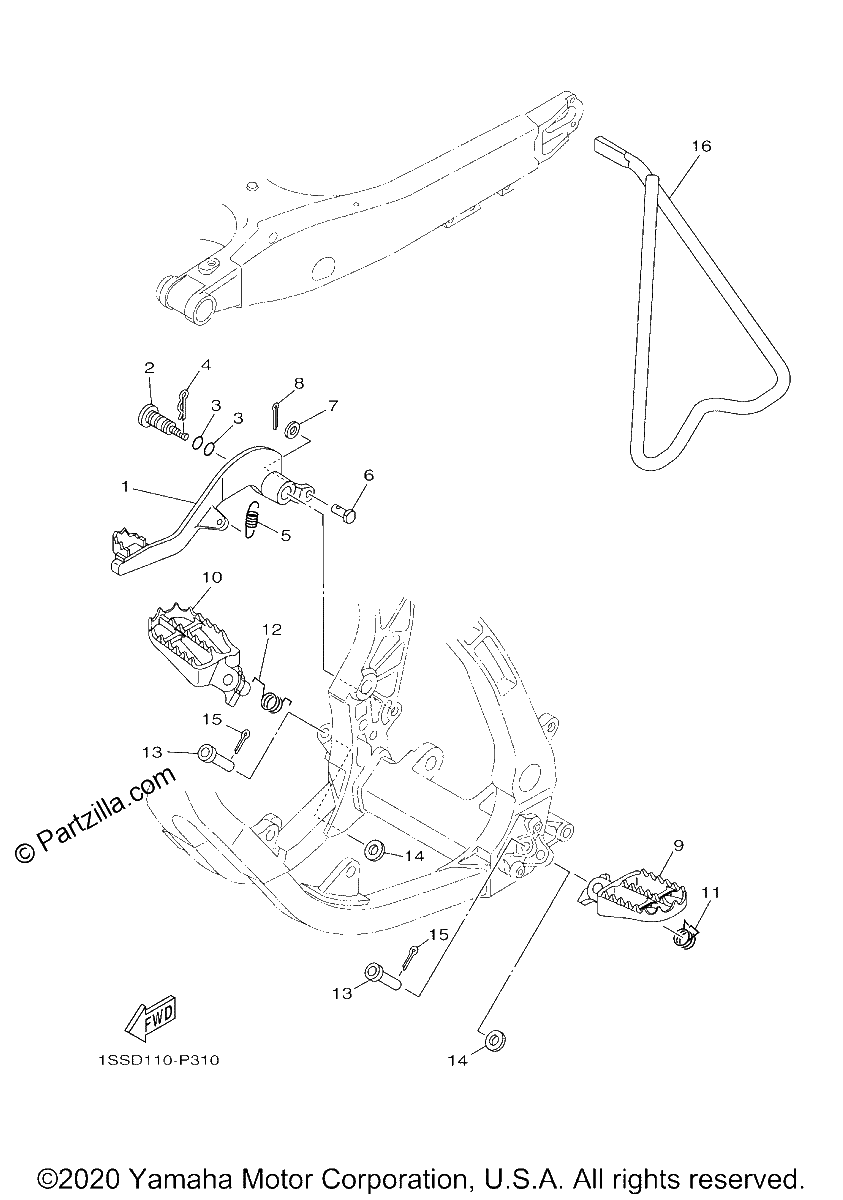 Diagrama de STAND FOOTREST