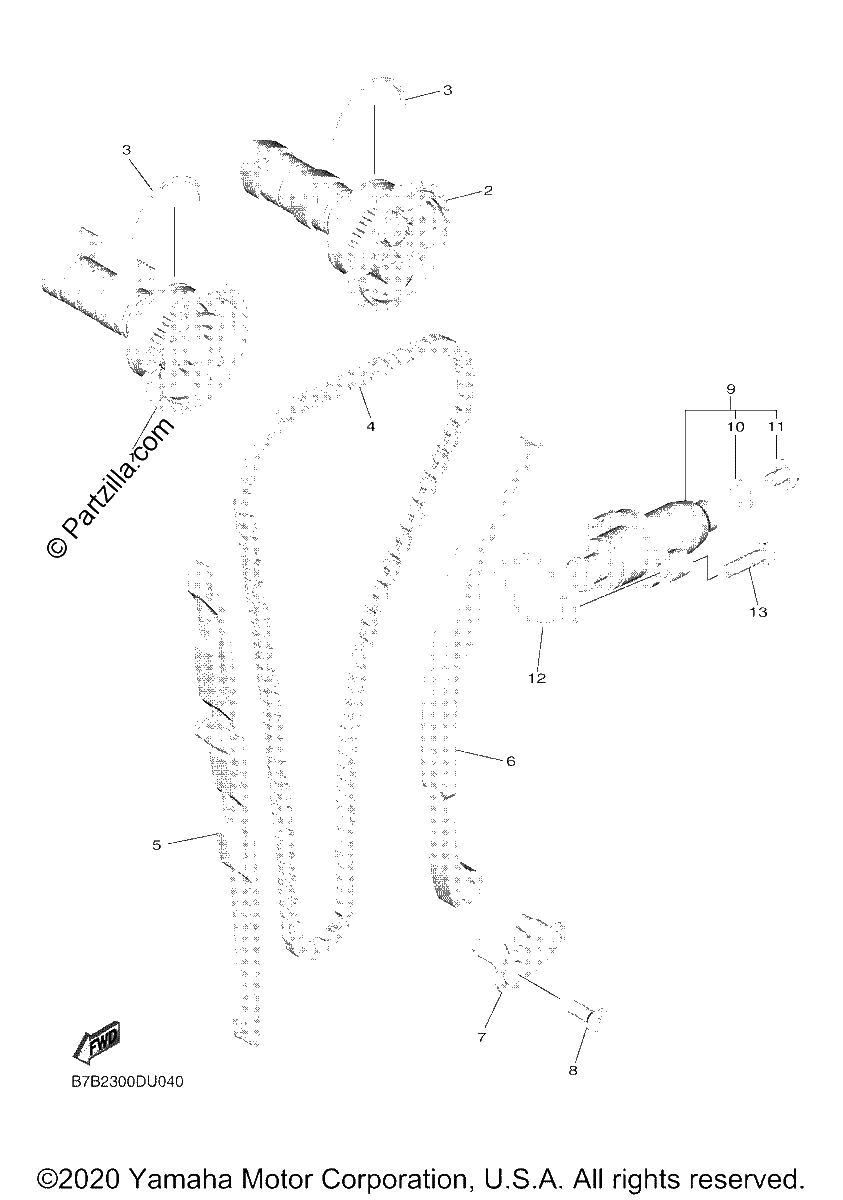 Diagrama de CAMSHAFT CHAIN