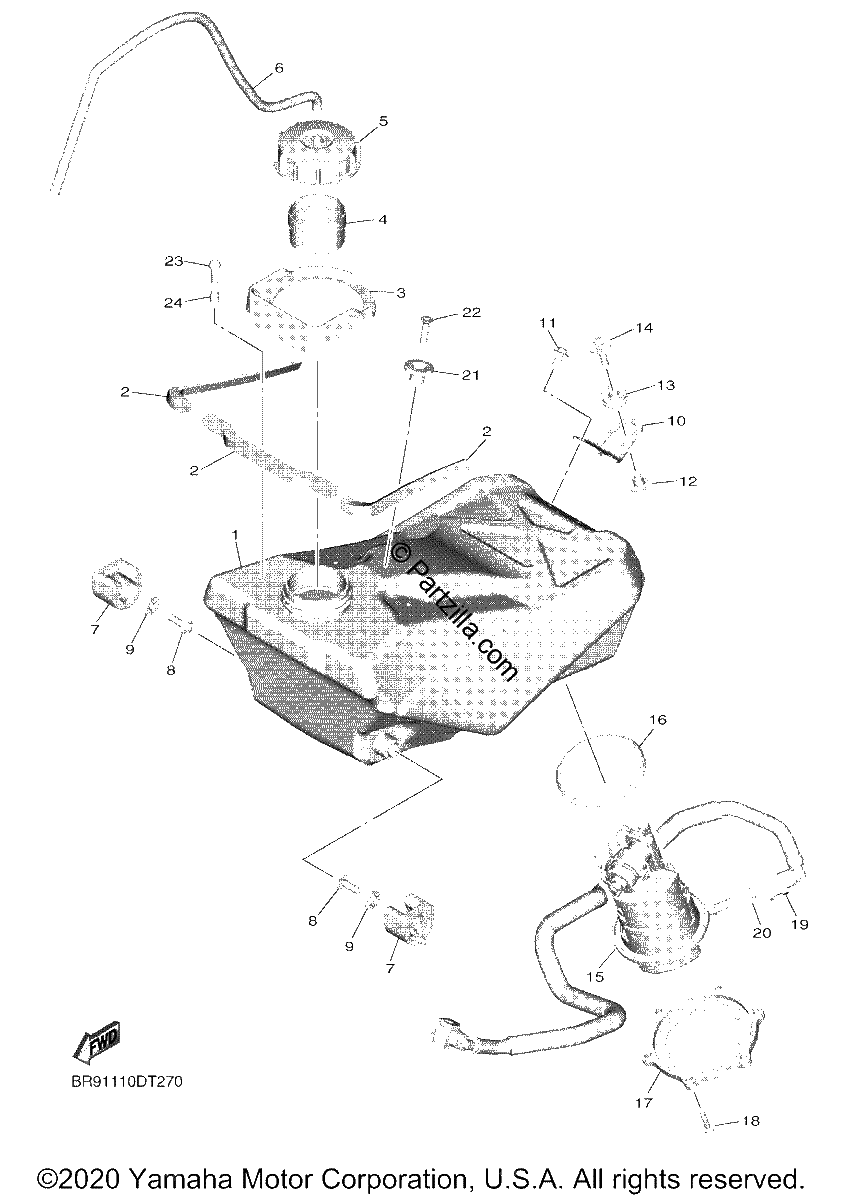 Diagrama de FUEL TANK