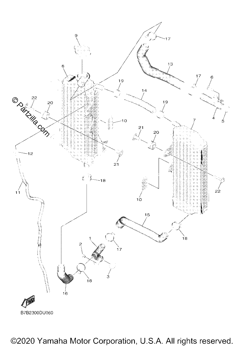 Diagrama de RADIATOR HOSE