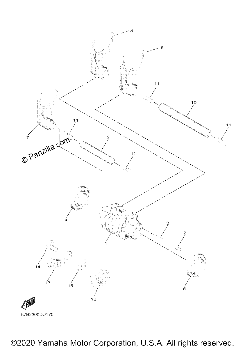 Diagrama de SHIFT CAM FORK