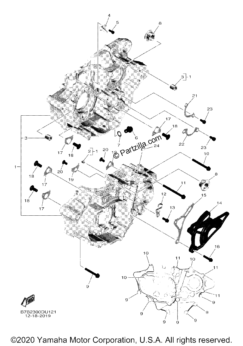 Diagrama de CRANKCASE