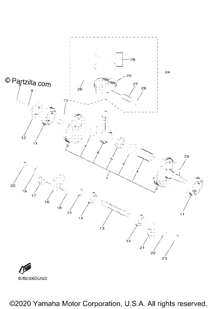 Diagrama de CRANKSHAFT PISTON