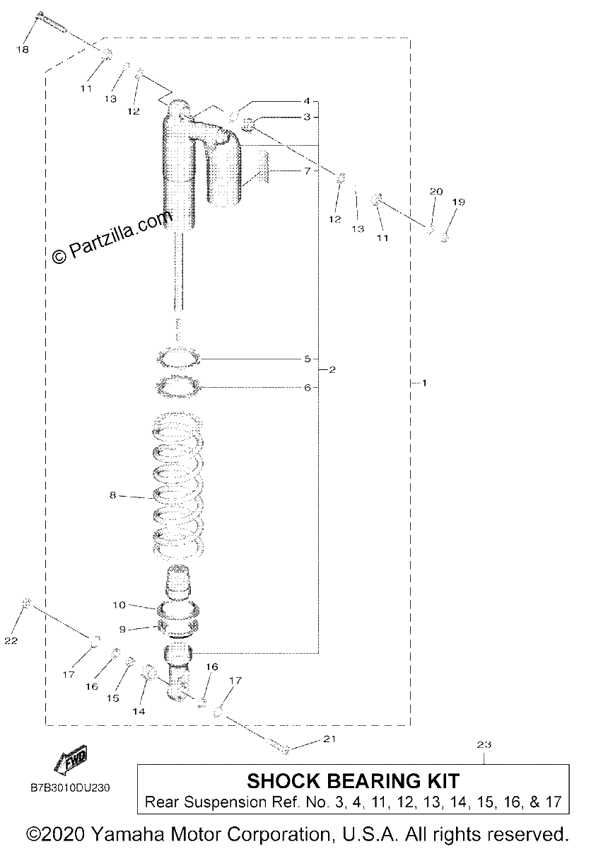 Diagrama de REAR SUSPENSION