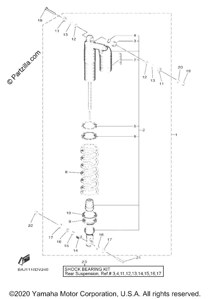 Diagrama de REAR SUSPENSION