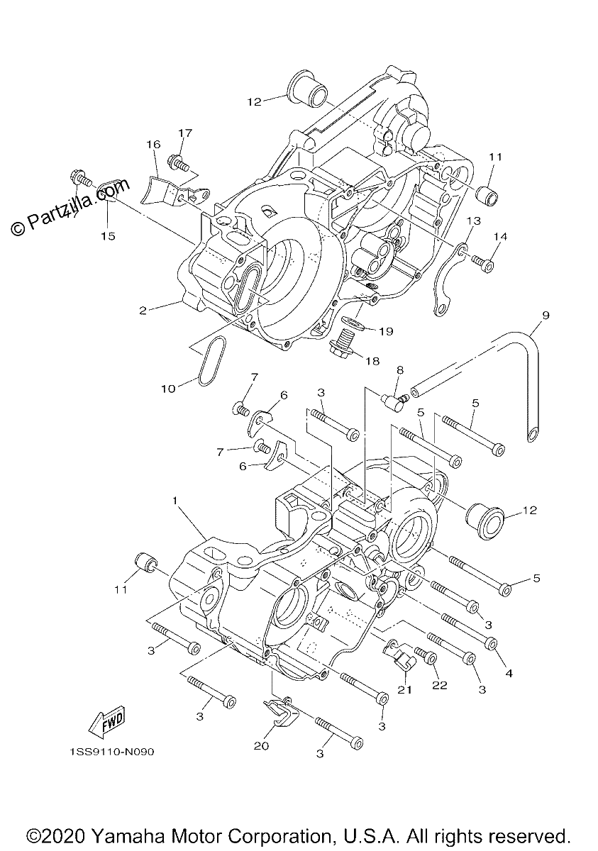 Diagrama de CRANKCASE