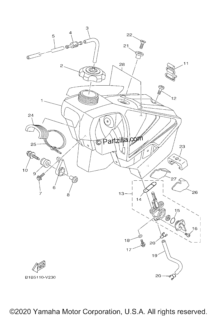 Diagrama de FUEL TANK
