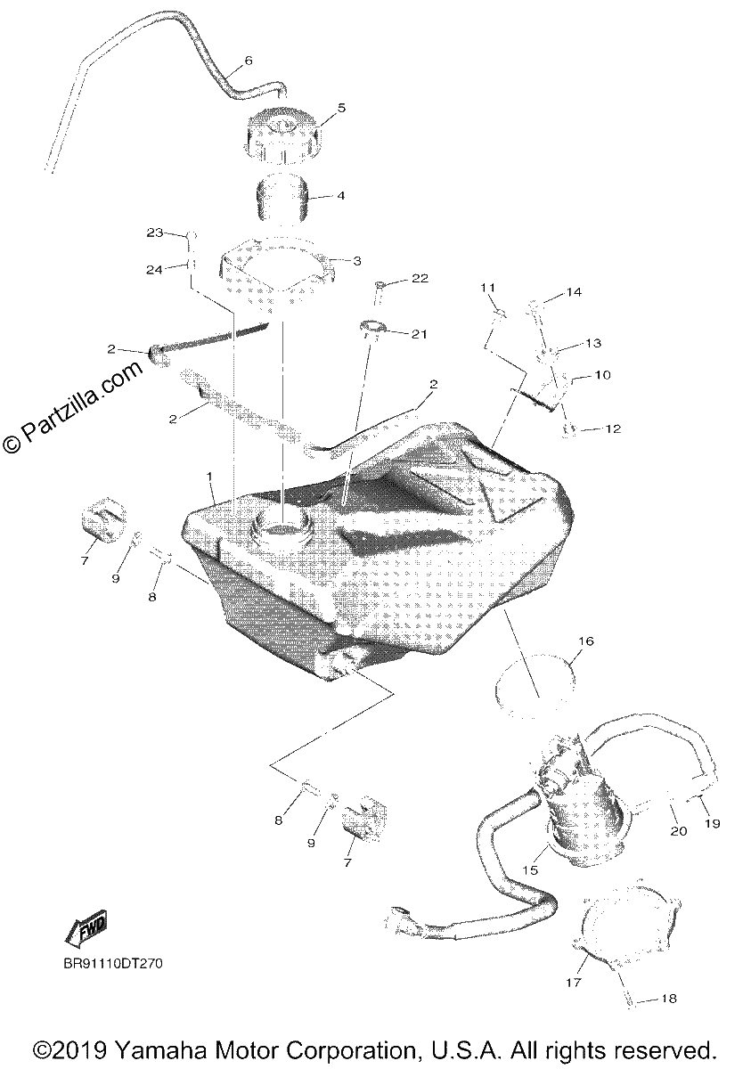 Diagrama de FUEL TANK