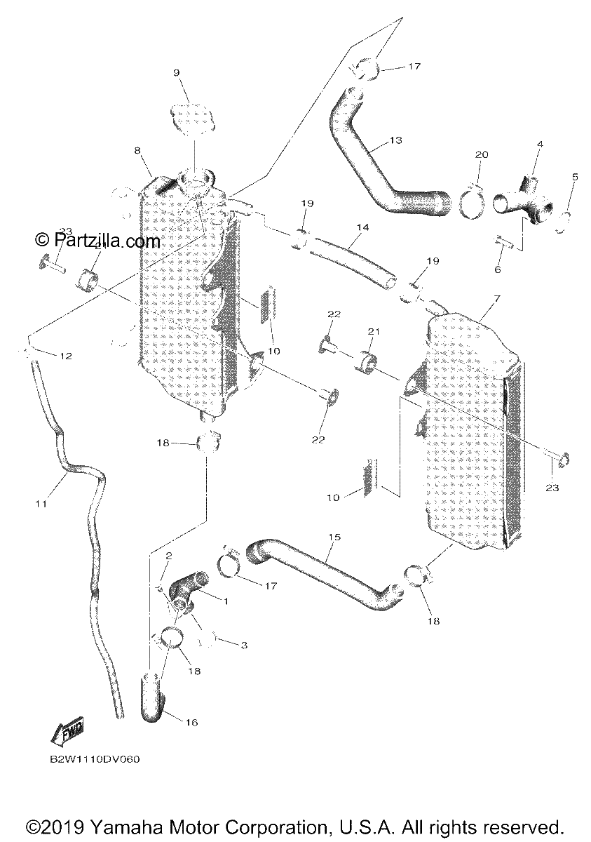 Diagrama de RADIATOR HOSE