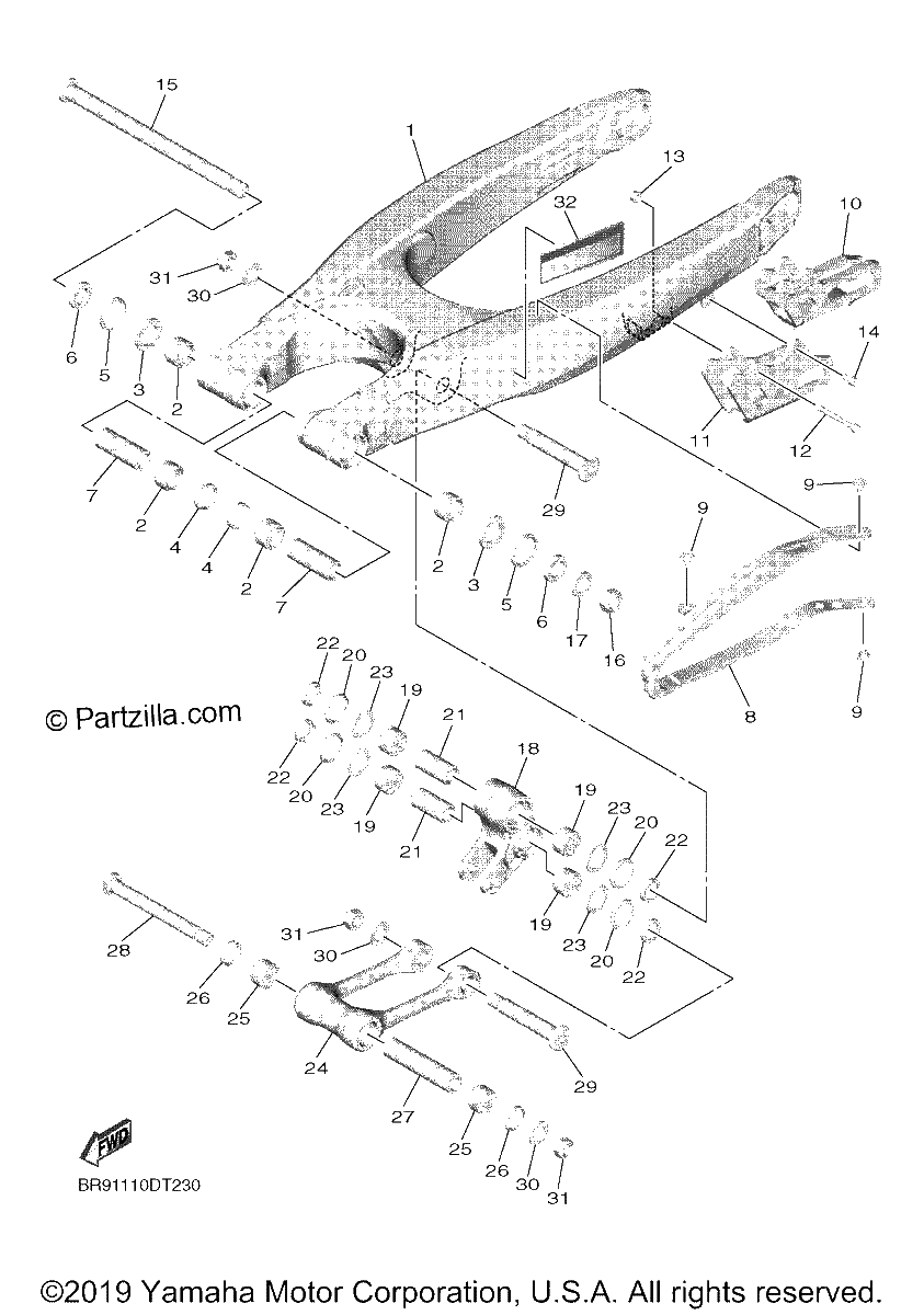 Diagrama de REAR ARM