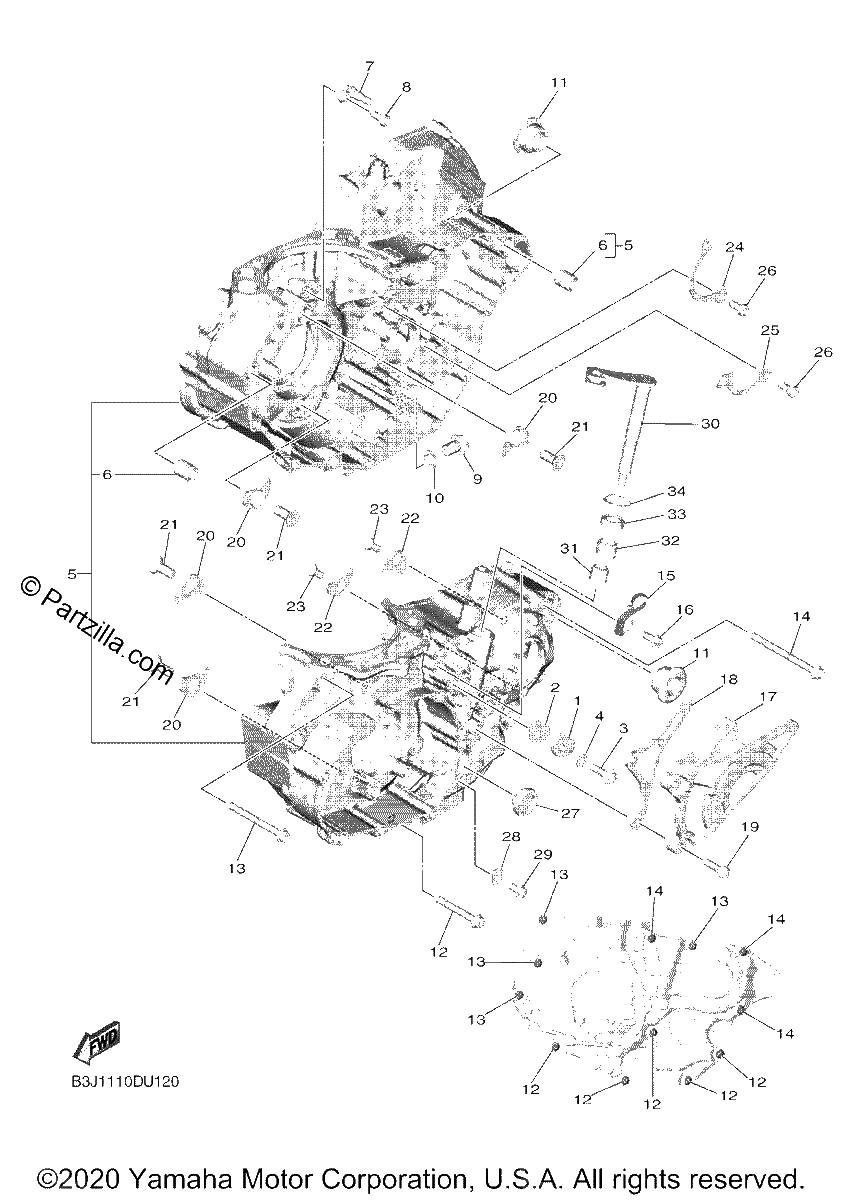 Diagrama de CRANKCASE