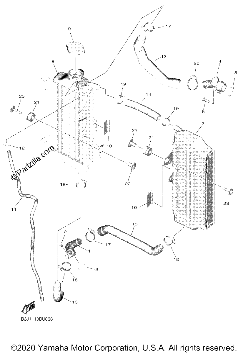 Diagrama de RADIATOR HOSE