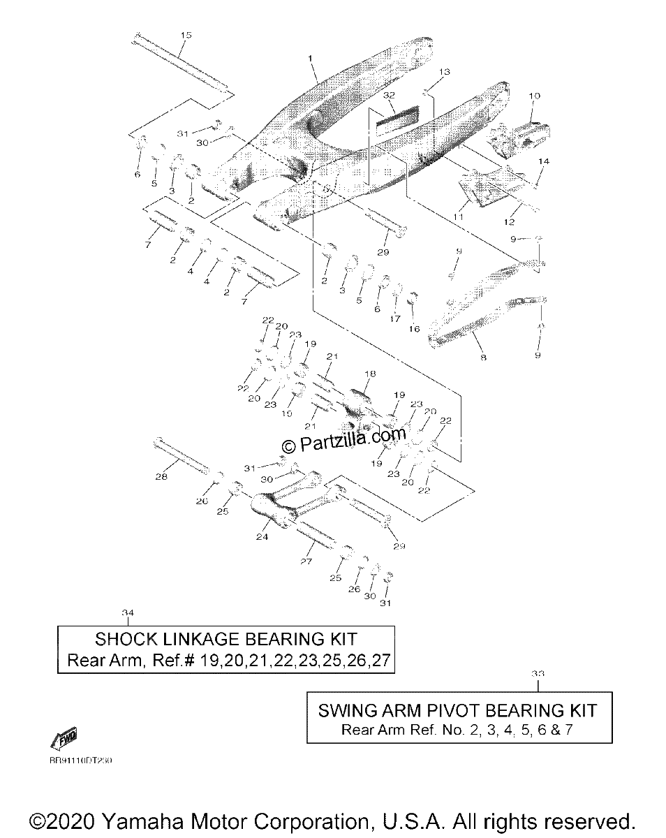 Diagrama de REAR ARM