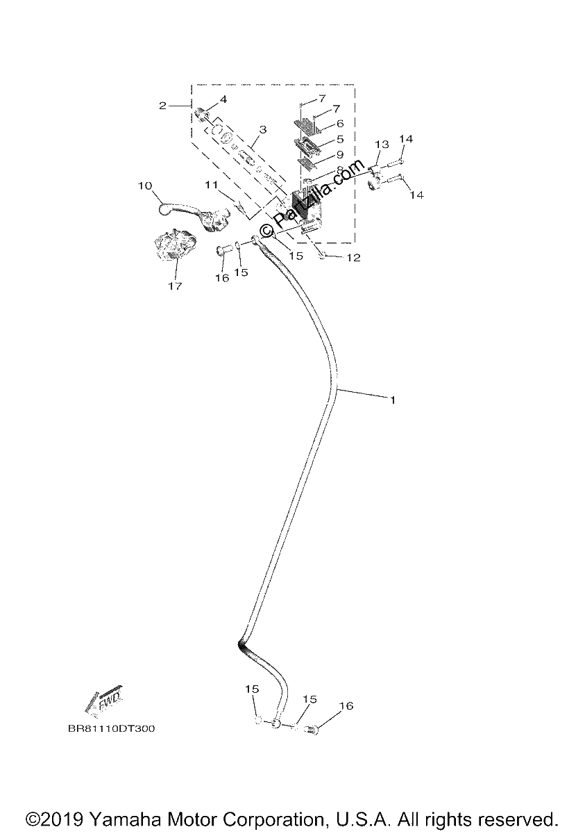Diagrama de FRONT MASTER CYLINDER
